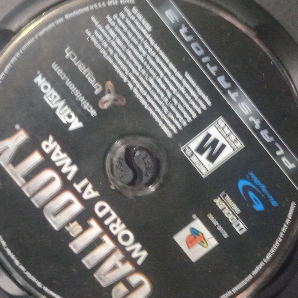 Call of Duty: World at War PS3 Game Disc